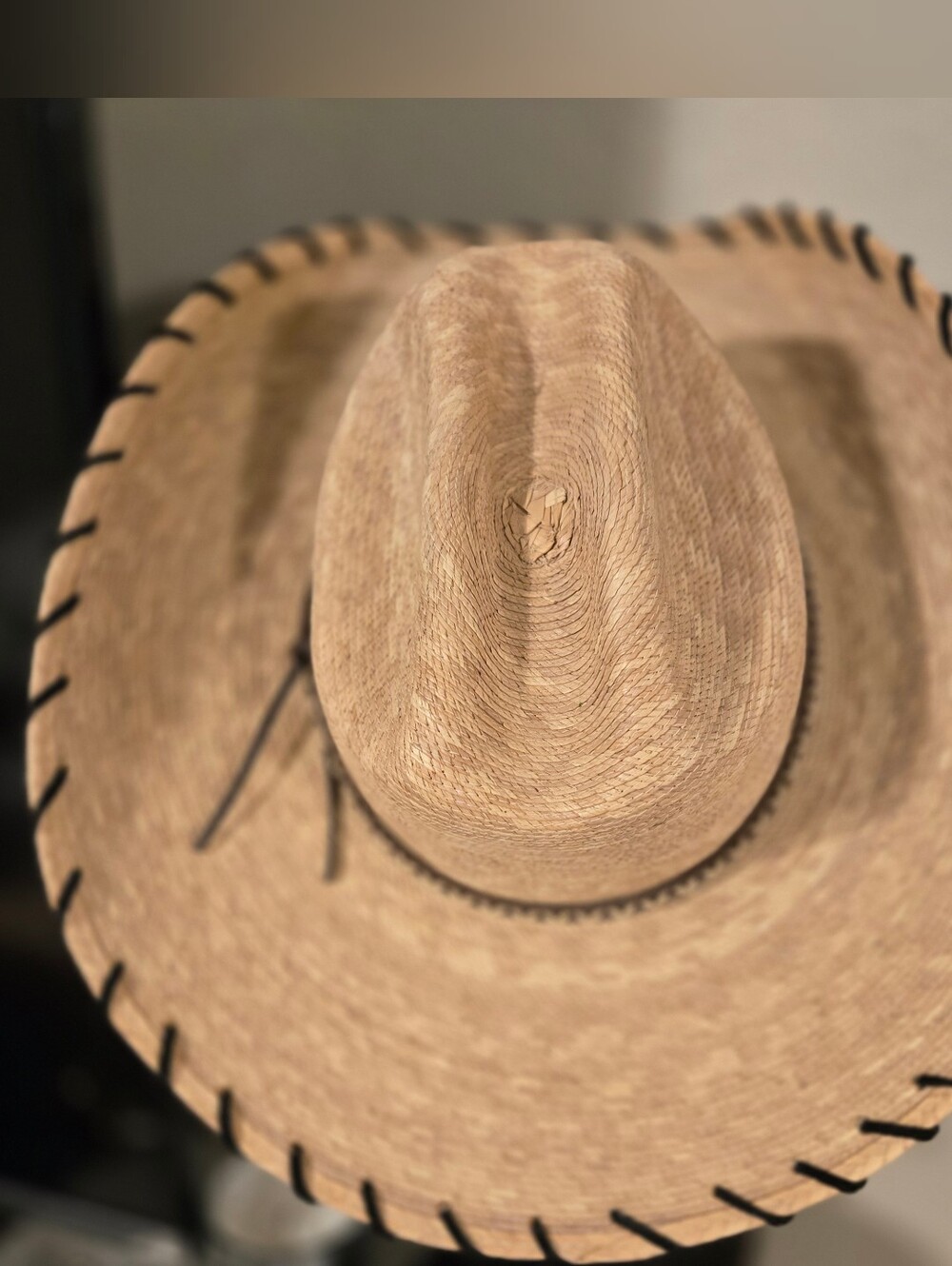 Men's Straw Western Hat - Natural